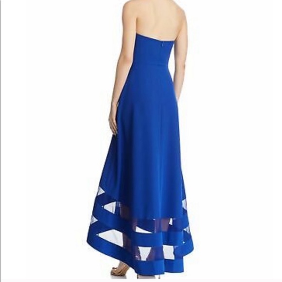 Aidan by Aidan Mattox Strapless Hi-Low Dress S-2 - Picture 2 of 4